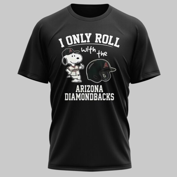 Alternative view of Arizona Diamondbacks x snoopy Mars Premium T-Shirt PL04