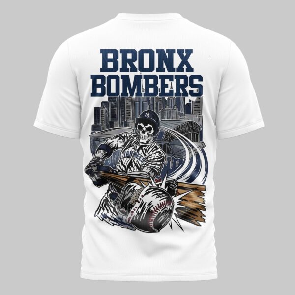 Alternative view of New York Yankees x skull Mars Premium T-Shirt PL05