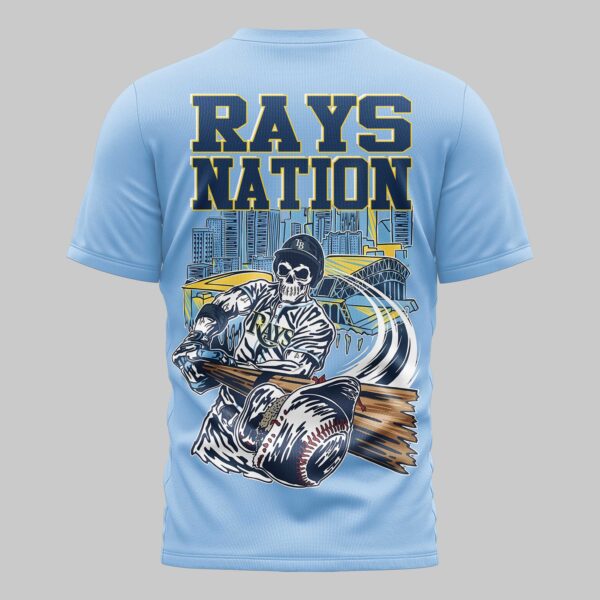 Alternative view of Tampa Bay Rays x skull Mars Premium T-Shirt PL05