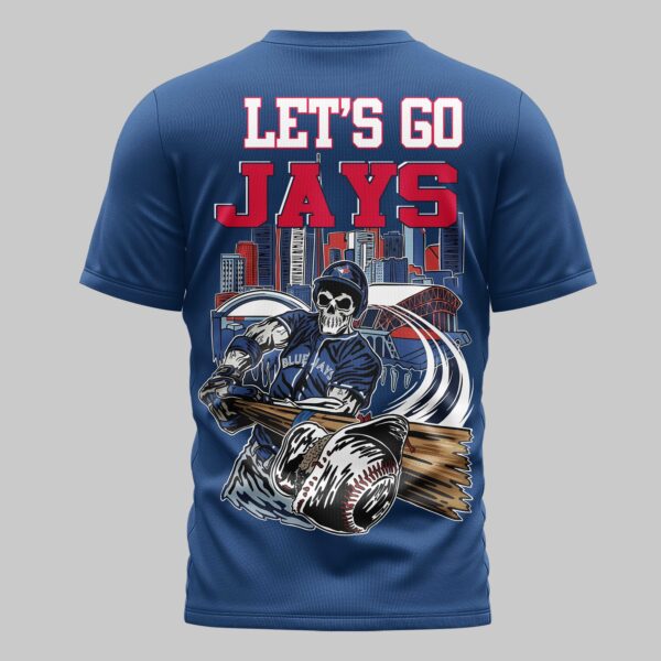 Alternative view of Toronto Blue Jays x skull Mars Premium T-Shirt PL05