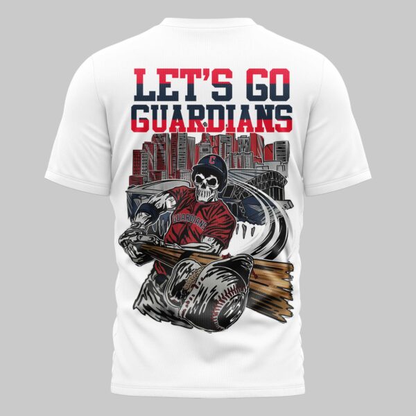 Alternative view of Cleveland Guardians x skull Mars Premium T-Shirt PL05