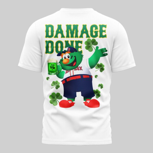 Alternative view of Boston Red Sox x St Patrick's Day Premium T-Shirt 004