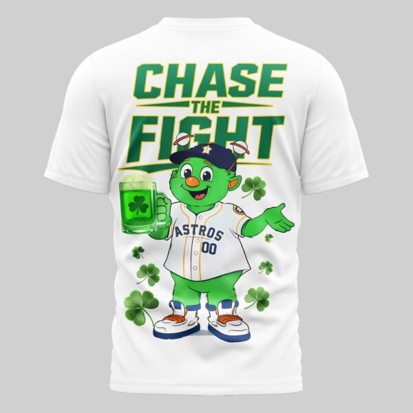 Alternative view of Houston Astros x St Patrick's Day Premium T-Shirt 004