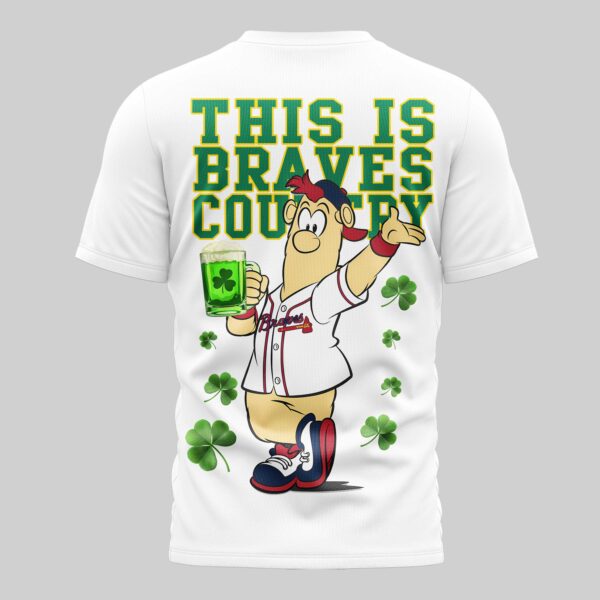 Alternative view of Atlanta Braves x St Patrick's Day Premium T-Shirt 004