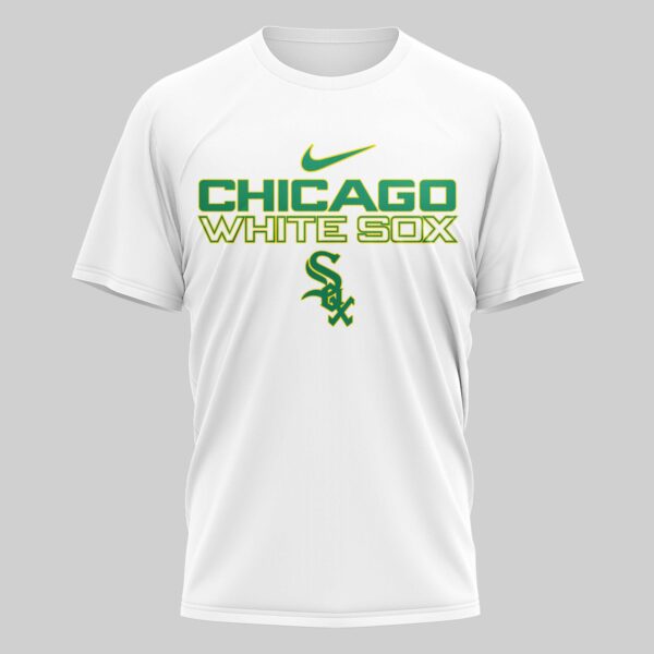 Alternative view of Chicago White Sox x St. Patrick's Day Premium T-Shirt 004