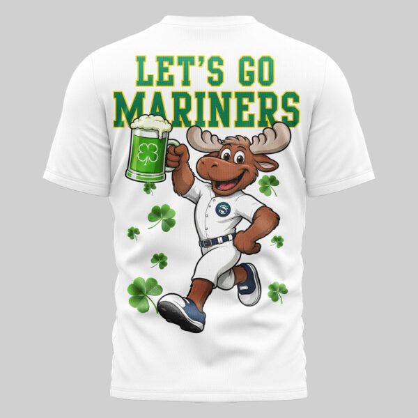 Alternative view of Seattle Mariners x St. Patrick's Day Premium T-Shirt 004