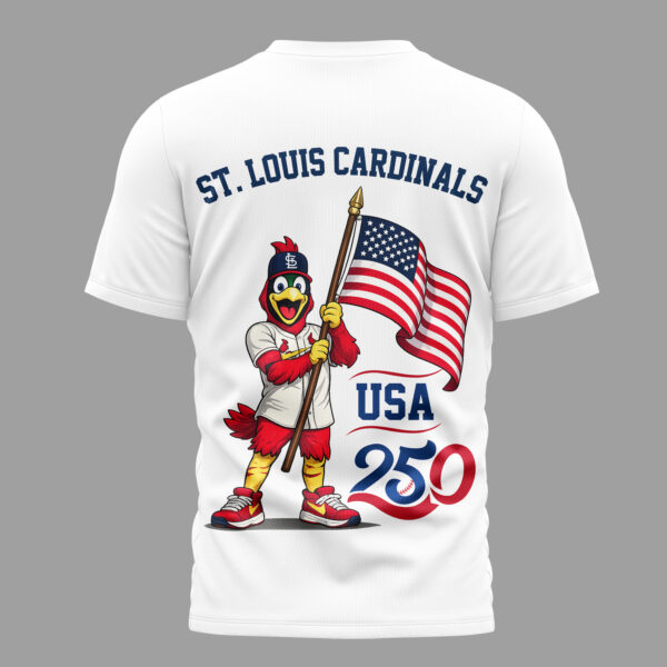 Alternative view of St. Louis Cardinals x 250 Years Of America Premium T-Shirt 003