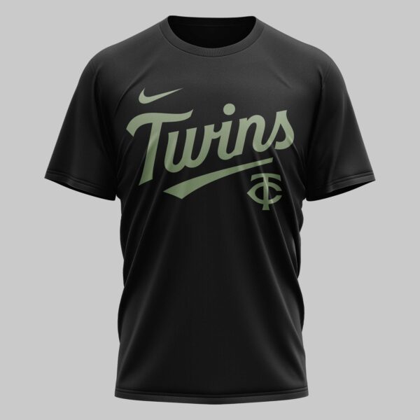 Alternative view of Minnesota Twins  x Military Appreciation Month Premium T-Shirt 001