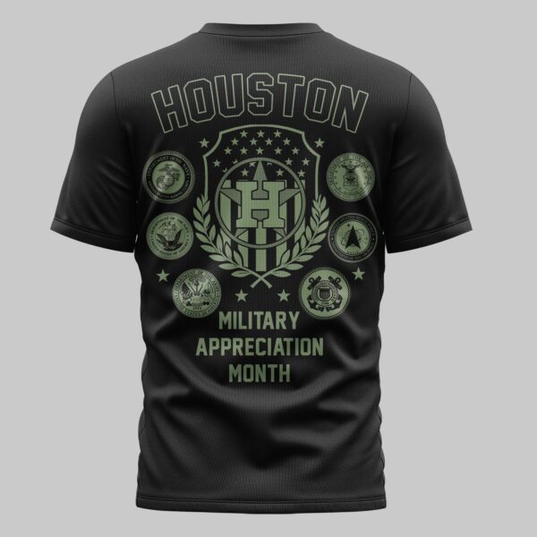 Alternative view of Houston Astros x Military Appreciation Month Premium T-Shirt 001