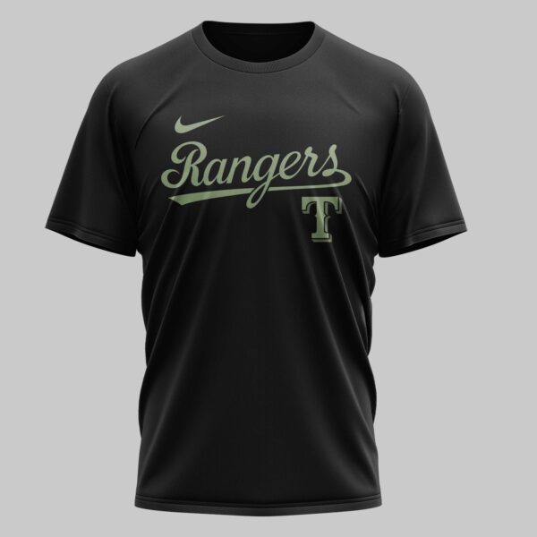 Alternative view of Texas Rangers x Military Appreciation Month Premium T-Shirt 001