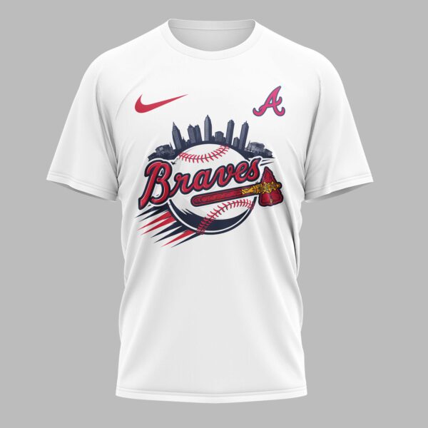 Alternative view of Atlanta Braves 2026 Season Premium T-Shirt 005