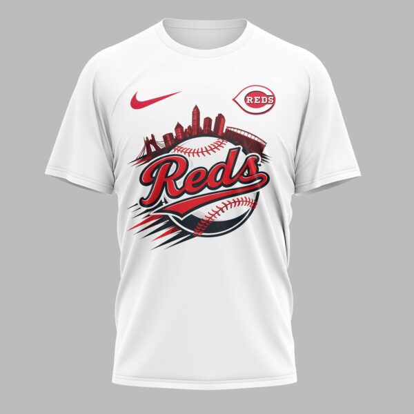 Alternative view of Cincinnati Reds 2026 Season Premium T-Shirt 005