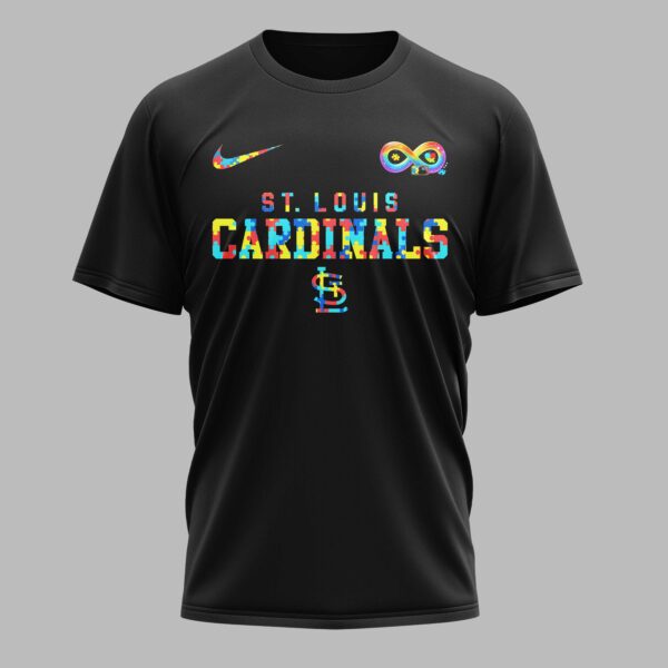 Alternative view of St Louis Cardinals x Autism Awareness Premium T-Shirt 006