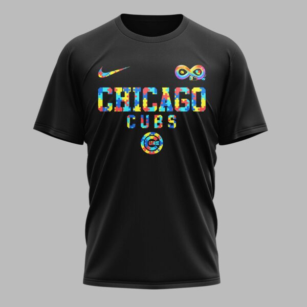 Alternative view of Chicago Cubs x Autism Awareness Premium T-Shirt 006