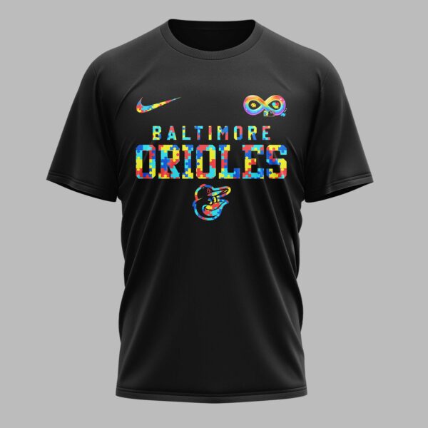 Alternative view of Baltimore Orioles x Autism Awareness Premium T-Shirt 006
