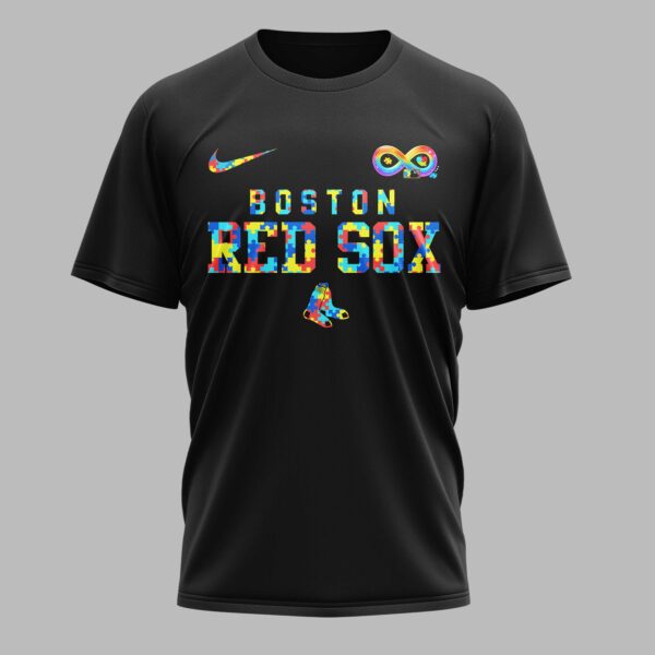 Alternative view of Boston Red Sox x Autism Awareness Premium T-Shirt 006