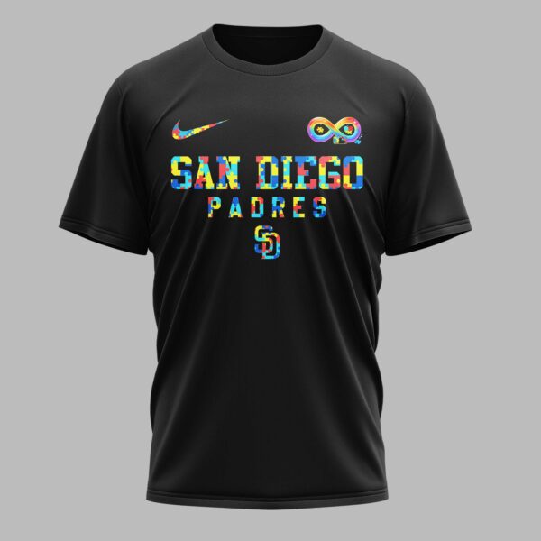 Alternative view of San Diego Padres x Autism Awareness Premium T-Shirt 006