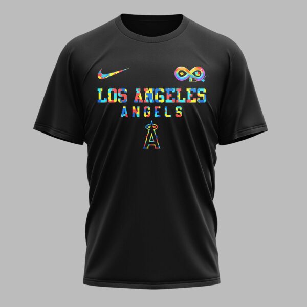 Alternative view of Los Angeles Angels x Autism Awareness Premium T-Shirt 006