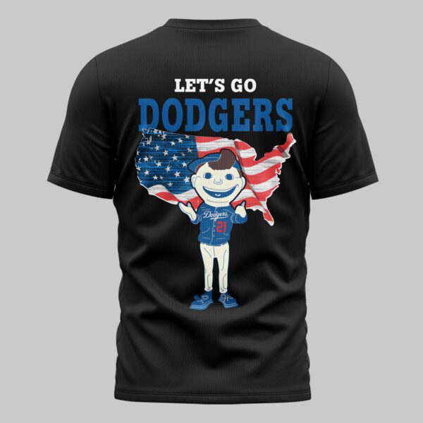 Alternative view of Los Angeles Dodgers x USA Baseball Premium T-Shirt 007
