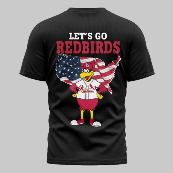 Alternative view of St Louis Cardinals x USA Baseball Premium T-Shirt 007