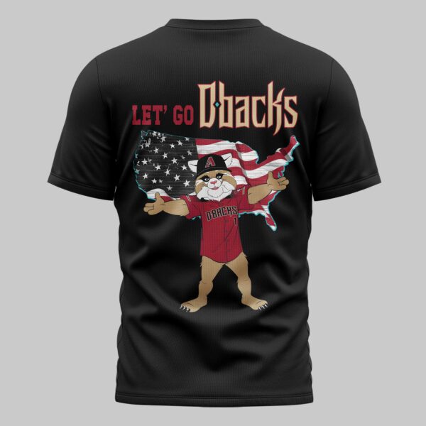 Alternative view of Arizona Diamondbacks x USA Baseball Premium T-Shirt 007