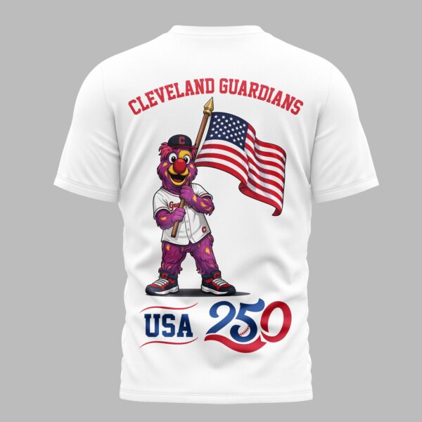Alternative view of Cleveland Guardians x 250 Years Of America Premium T-Shirt 003