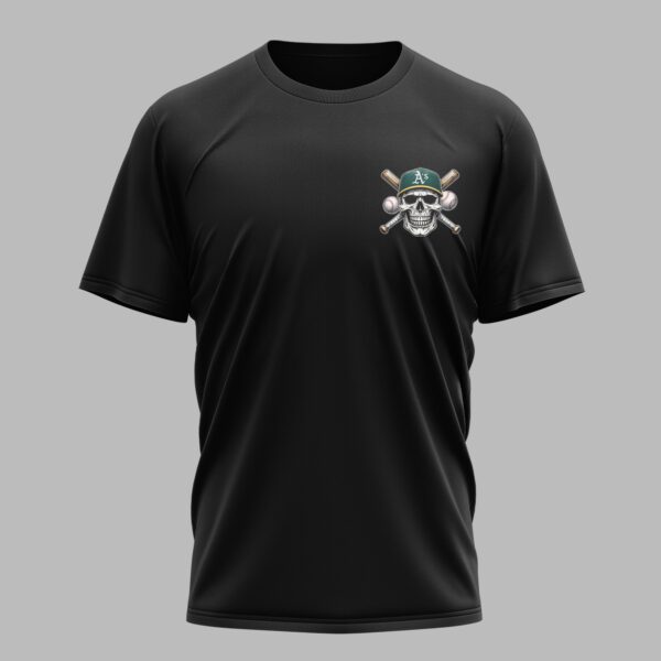 Alternative view of Oakland Athletics X Skullcap Premium T Shirt PVT001