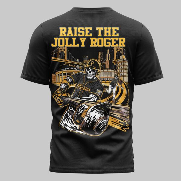 Alternative view of Pittsburgh Pirates x skull Mars Premium T-Shirt PL05