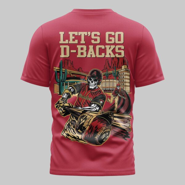 Alternative view of Arizona Diamondbacks x skull Mars Premium T-Shirt PL05