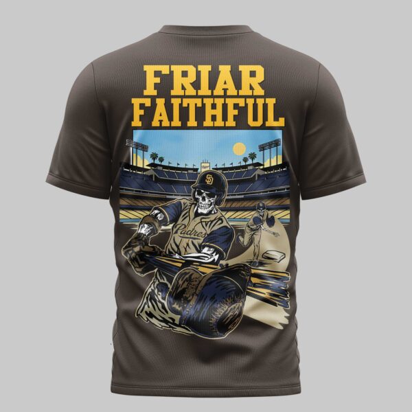 Alternative view of San Diego Padres x skull Mars Premium T-Shirt PL05