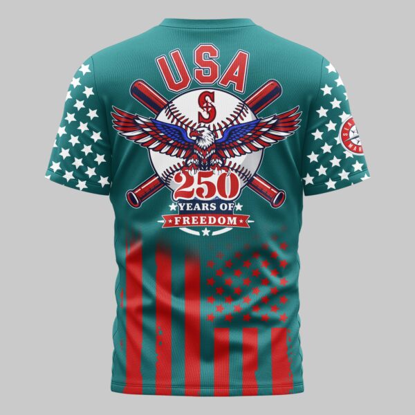 Alternative view of Seattle Mariners x 250Years Mars Premium T-Shirt PL06