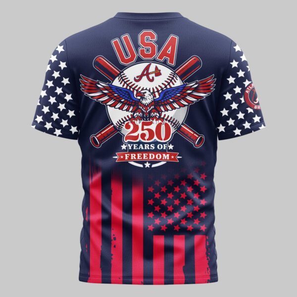 Alternative view of Atlanta Braves x 250Years Mars Premium T-Shirt PL06