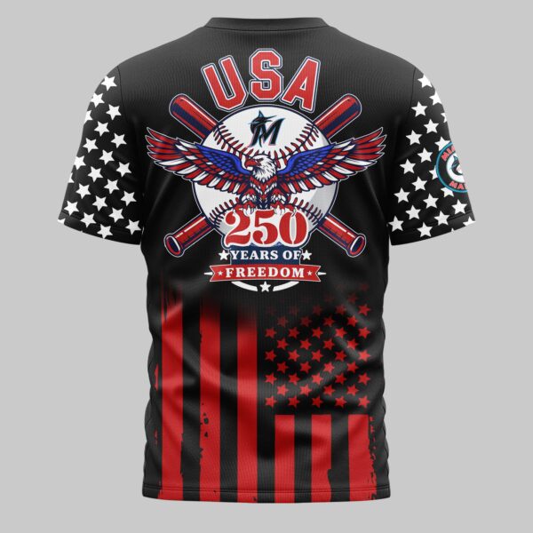 Alternative view of Miami Marlins x 250Years Mars Premium T-Shirt PL06