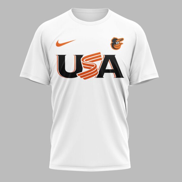Alternative view of Baltimore Orioles Celebrating America’s 250th Premium T-shirt LT0003