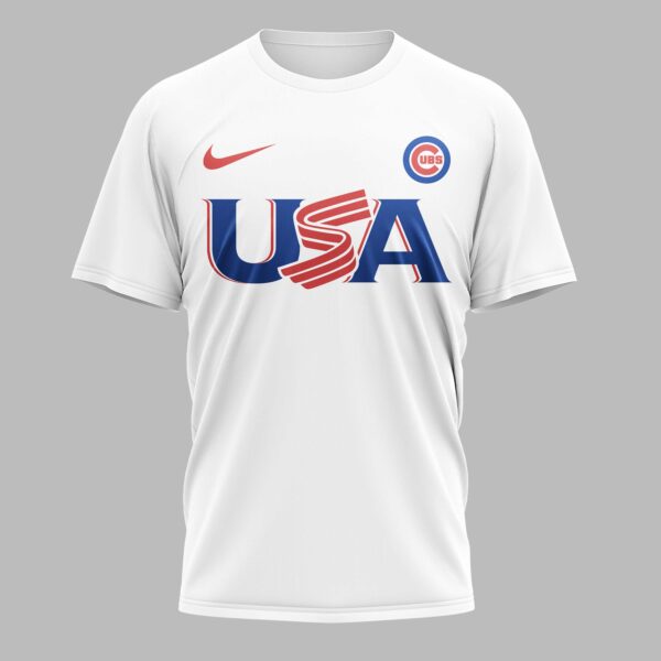 Alternative view of Chicago Cubs Celebrating America’s 250th Premium T-shirt LT0003