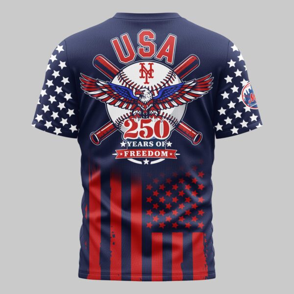 Alternative view of New York Mets x 250Years Mars Premium T-Shirt PL06