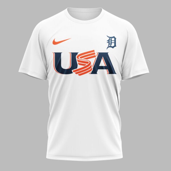Alternative view of Detroit Tigers Celebrating America’s 250th Premium T-shirt LT0003