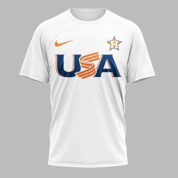 Alternative view of Houston Astros Celebrating America’s 250th Premium T-shirt LT0003