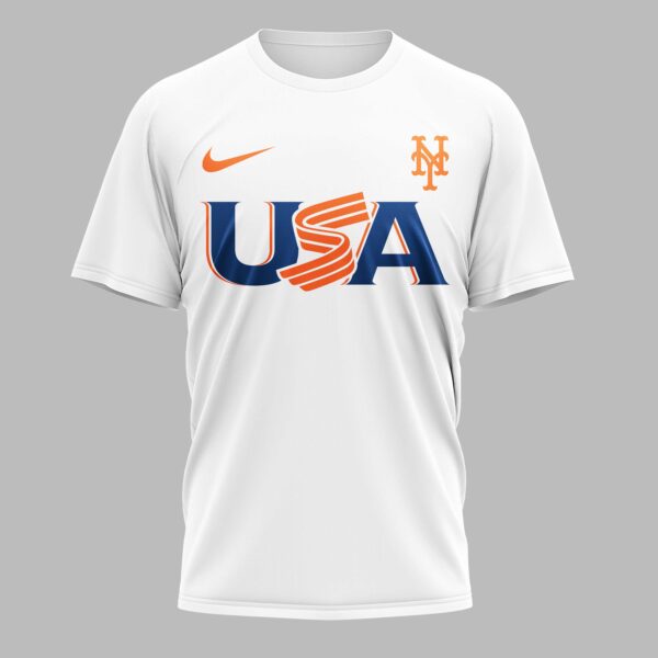 Alternative view of New York Mets Celebrating America’s 250th Premium T-shirt LT0003