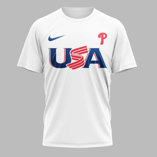 Alternative view of Philadelphia Phillies Celebrating America’s 250th Premium T-shirt LT0003