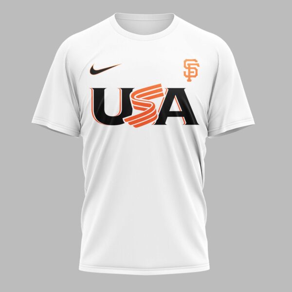 Alternative view of San Francisco Giants Celebrating America’s 250th Premium T-shirt LT0003