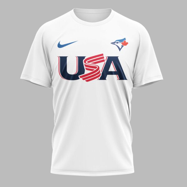 Alternative view of Toronto Blue Jays Celebrating America’s 250th Premium T-shirt LT0003