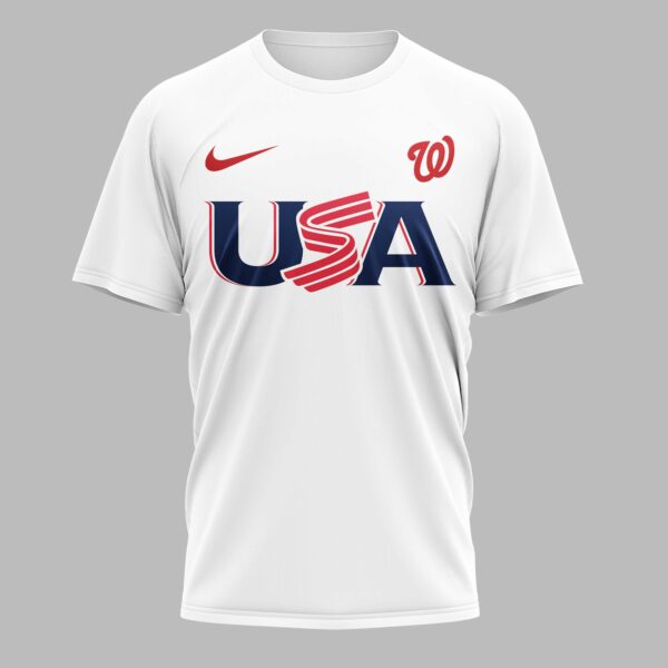 Alternative view of Washington Nationals Celebrating America’s 250th Premium T-shirt LT0003