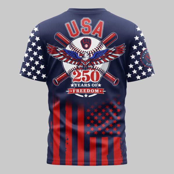 Alternative view of Milwaukee Brewers x 250Years Mars Premium T-Shirt PL06