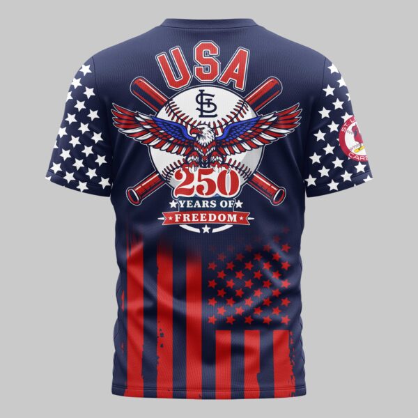 Alternative view of St. Louis Cardinals x 250Years Mars Premium T-Shirt PL06