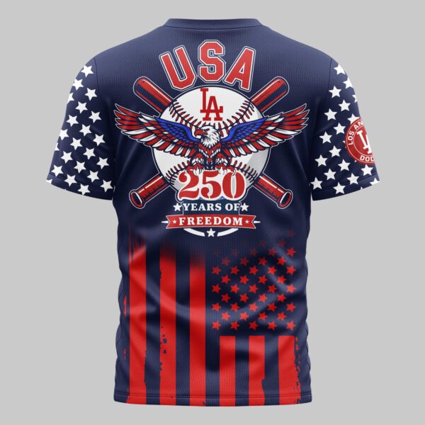 Alternative view of Los Angeles Dodgers x 250Years Mars Premium T-Shirt PL06