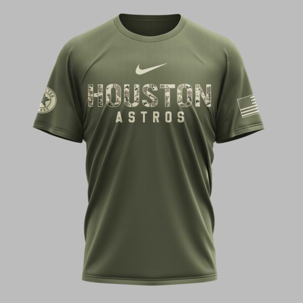 Alternative view of Houston Astros Military Appreciation Premium T-shirt LT0004