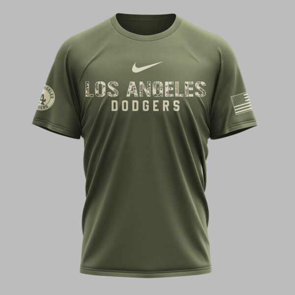 Alternative view of Los Angeles Dodgers Military Appreciation Premium T-shirt LT0004