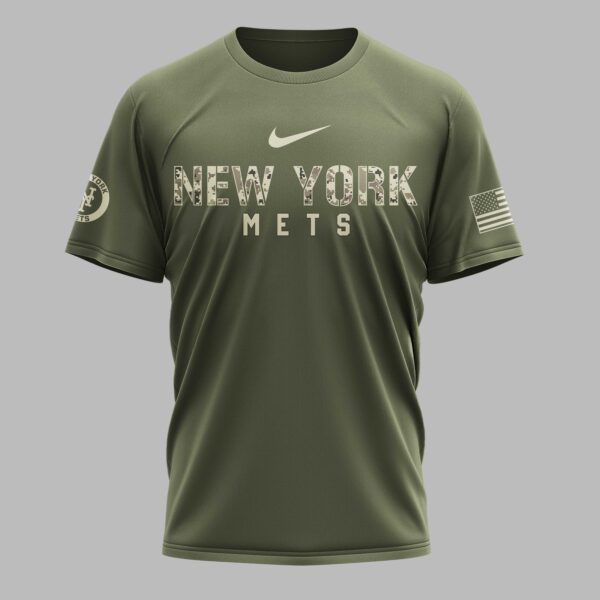 Alternative view of New York Mets Military Appreciation Premium T-shirt LT0004