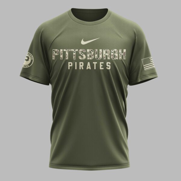 Alternative view of Pittsburgh Pirates Military Appreciation Premium T-shirt LT0004